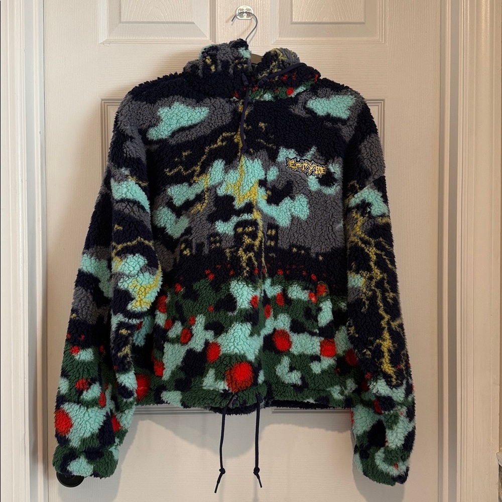 Empyre Ramona Lightning Cityscape Sherpa Hoodie